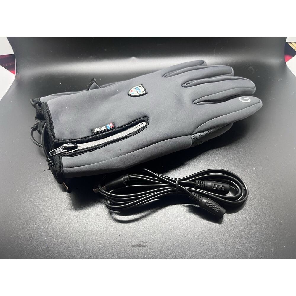 NEW BL Sport Wind Stopper Zipper Grip Gloves Size (M) Touchscreen Capable